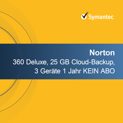 Norton 360 Deluxe, 25 GB Cloud-Backup, 3 Devicee 1 Jahr KEIN ABO