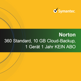 Norton 360 Standard, 10 GB Cloud-Backup, 1 Device 1 Jahr KEIN ABO