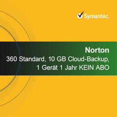 Norton 360 Standard, 10 GB Cloud-Backup, 1 Device 1 Jahr KEIN ABO