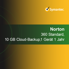 Norton 360 Standard, 10 GB Cloud-Backup, 1 Device 1 Jahr