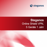 Steganos Online Shield VPN, 5 Devicee 1 Jahr