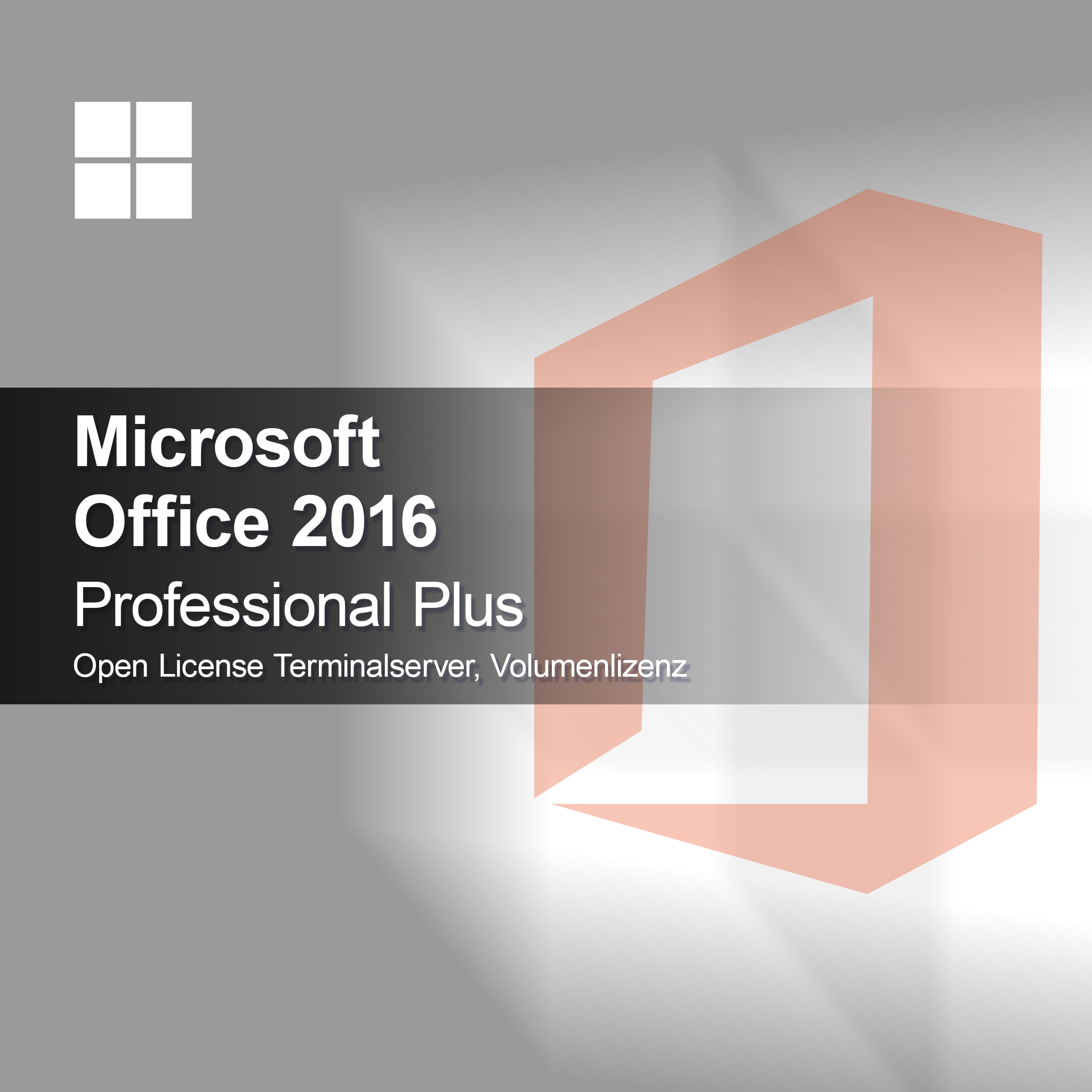 Microsoft Office 2016 Professional Plus Open License Terminalserver, Volumenlizenz