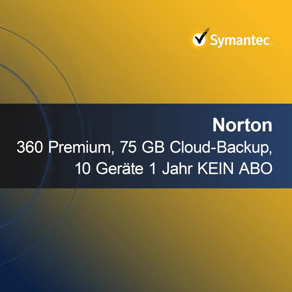 Norton 360 Premium, 75 GB Cloud-Backup, 10 Devicee 1 Jahr KEIN ABO